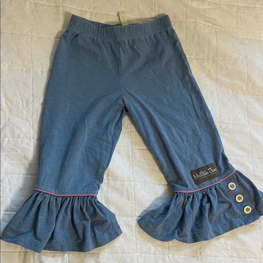 Matilda Jane Kids Blue Ruffle Leggings